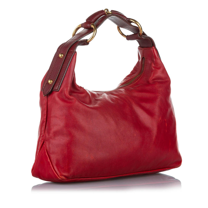 G*G Horsebit Leather Shoulder Bag (SHG-19334)