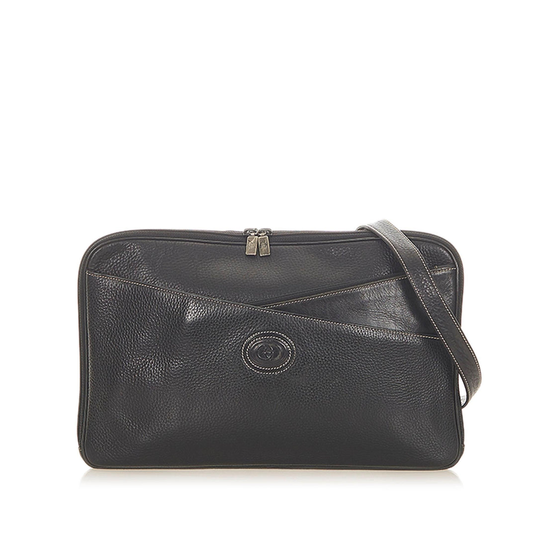 G*G Interlocking G Leather Crossbody Bag (SHG-19992)