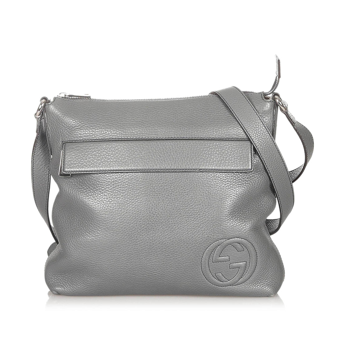 G*G Interlocking G Leather Crossbody Bag (SHG-20819)