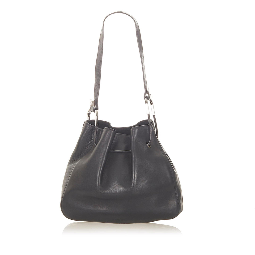 G*G Leather Drawstring Hobo Bag (SHG-19711)