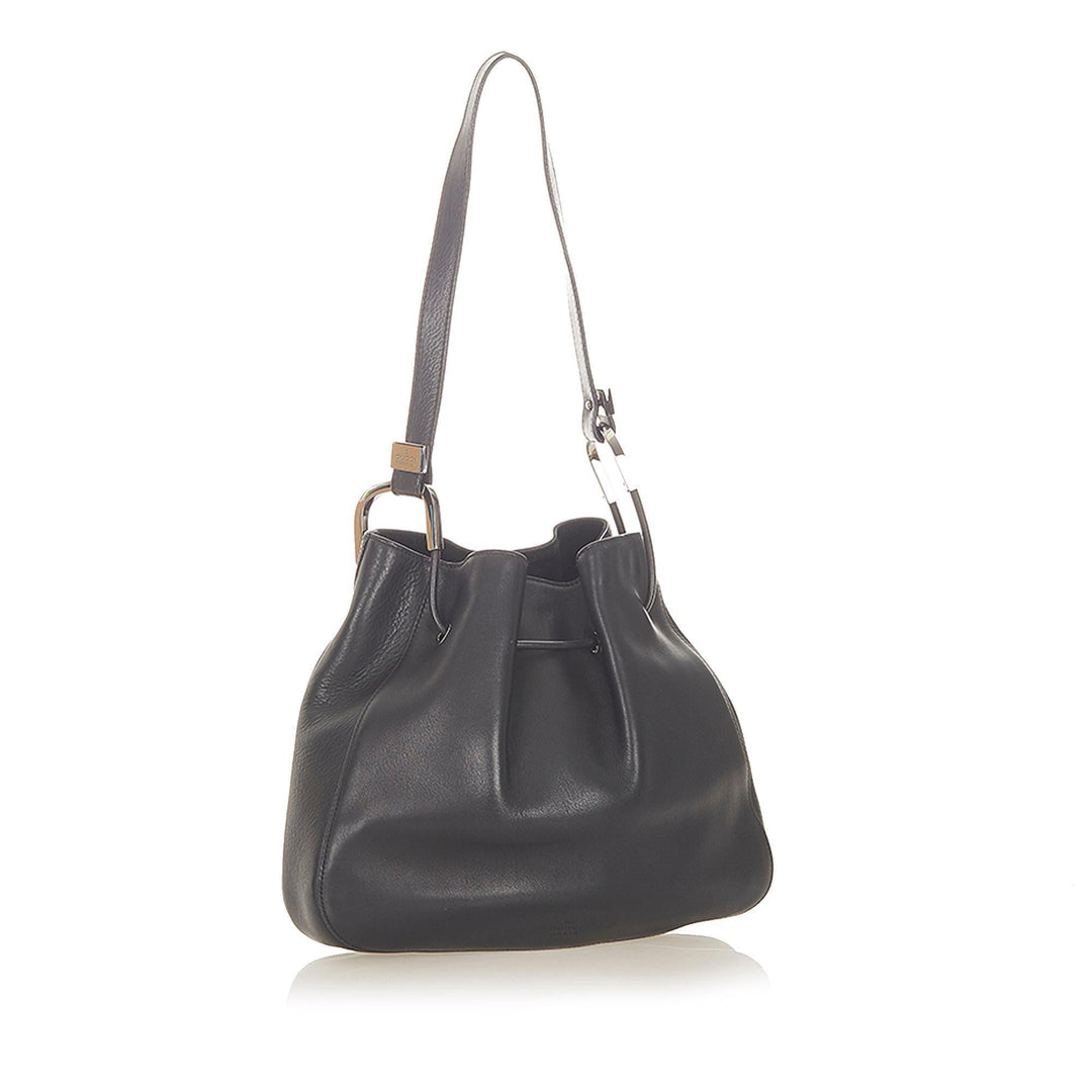 G*G Leather Drawstring Hobo Bag (SHG-19711)