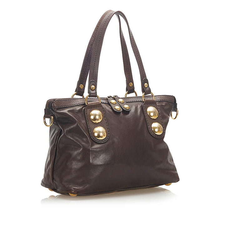 G*G Leather Shoulder Bag (SHG-18544)