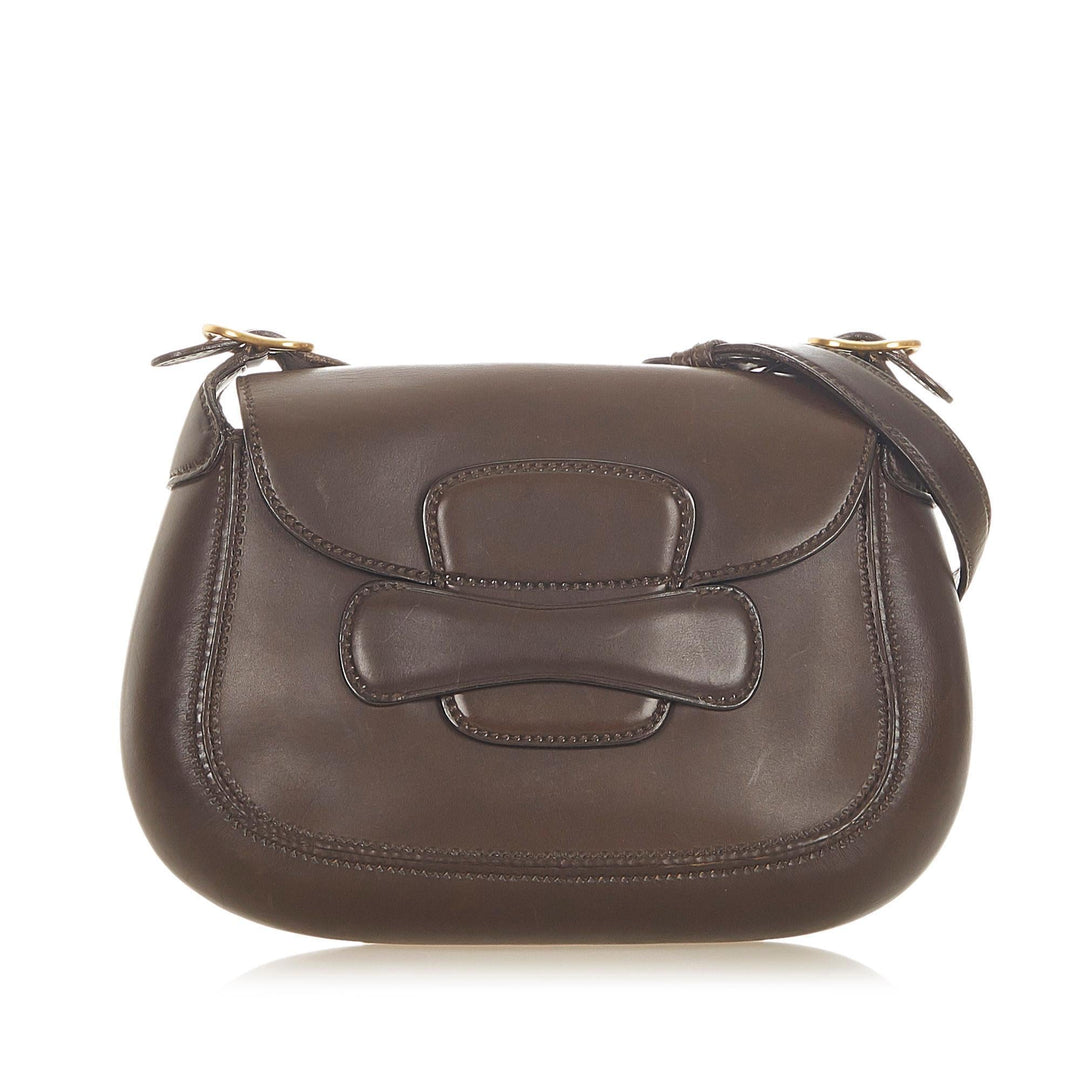 G*G Leather Shoulder Bag (SHG-19174)
