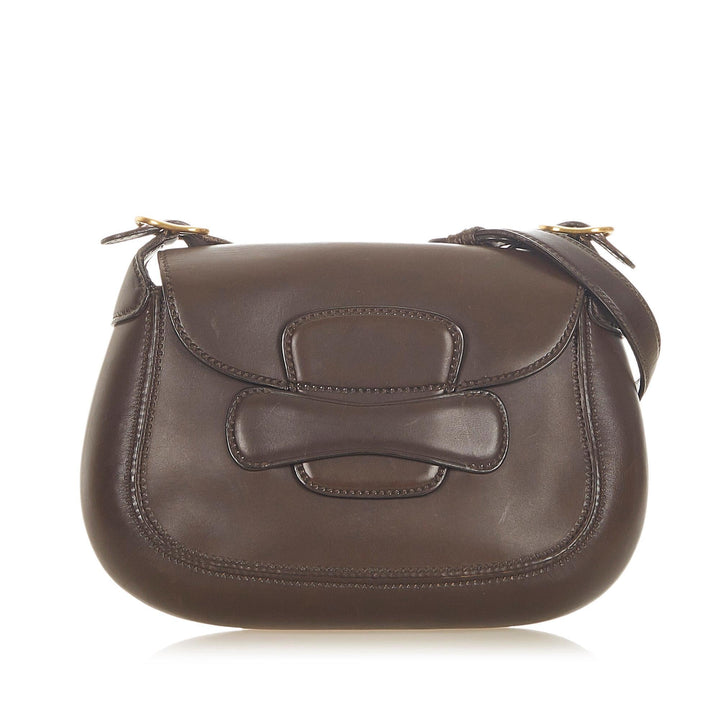 G*G Leather Shoulder Bag (SHG-19174)