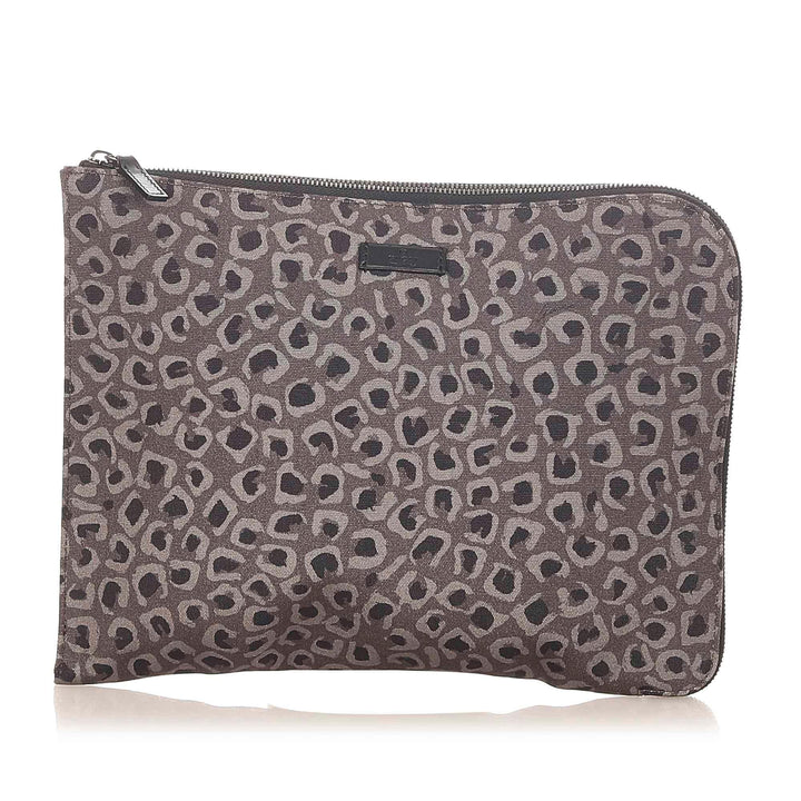 G*G Leopard Print Nylon Clutch Bag (SHG-20632)
