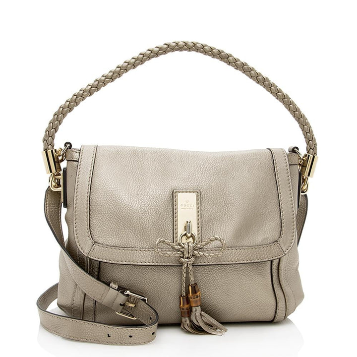 G*G Metallic Leather Bella Medium Shoulder Bag (SHF-14646)