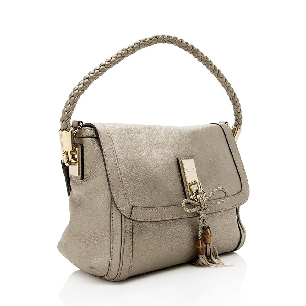 G*G Metallic Leather Bella Medium Shoulder Bag (SHF-14646)