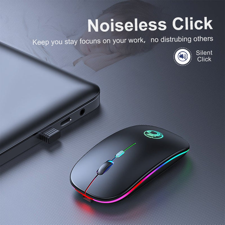 Wireless LED Backlit Ergonomic Gaming Mouse