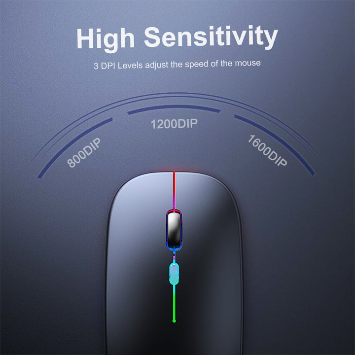 Wireless LED Backlit Ergonomic Gaming Mouse