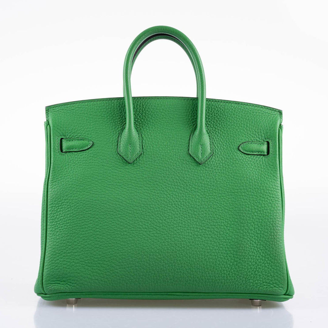 Hermès Birkin 25 Bambou (Bamboo) Green Togo with Palladium Hardware - 2014, R Square
