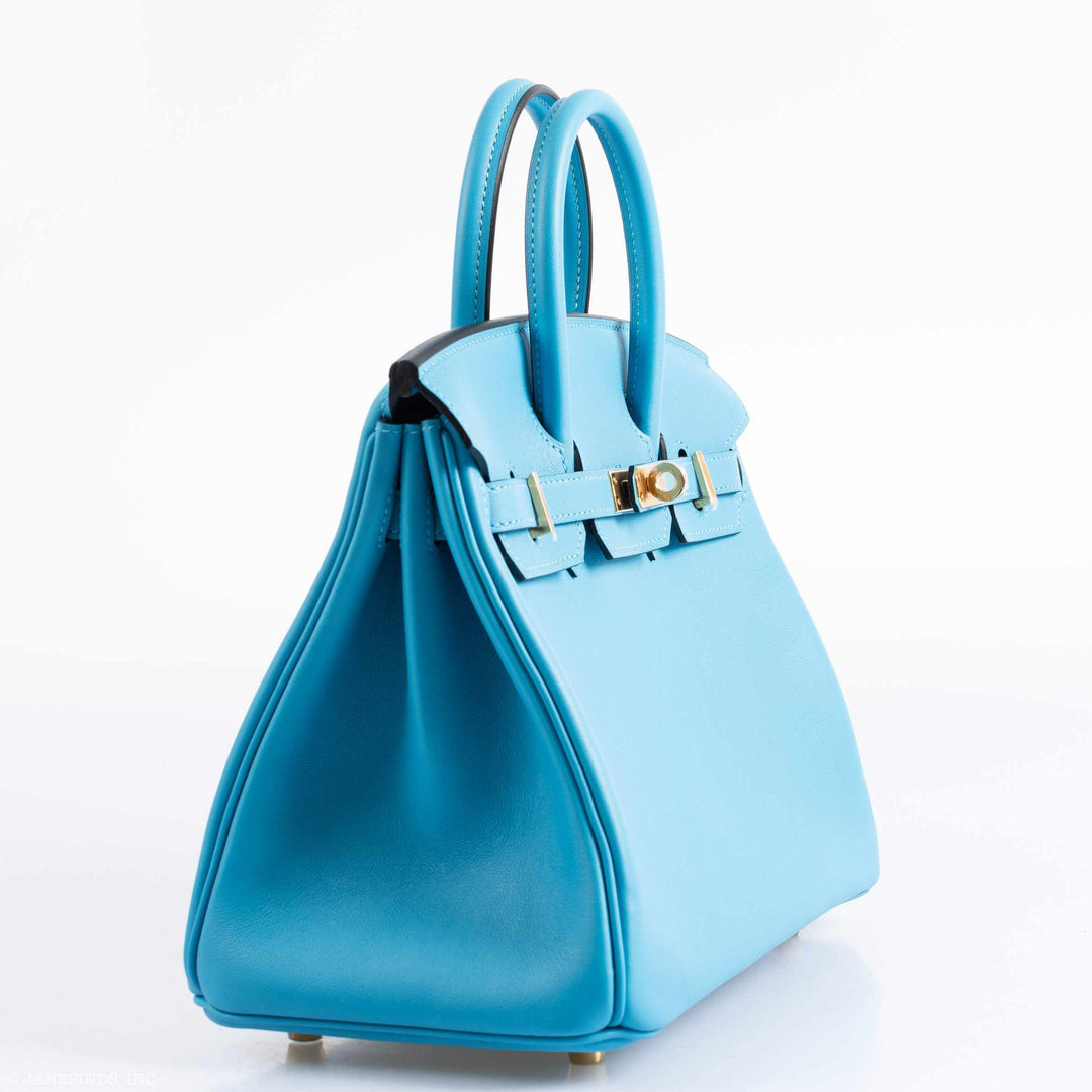 Hermès Birkin 25 Bleu Bleu du Nord Swift Gold Hardware