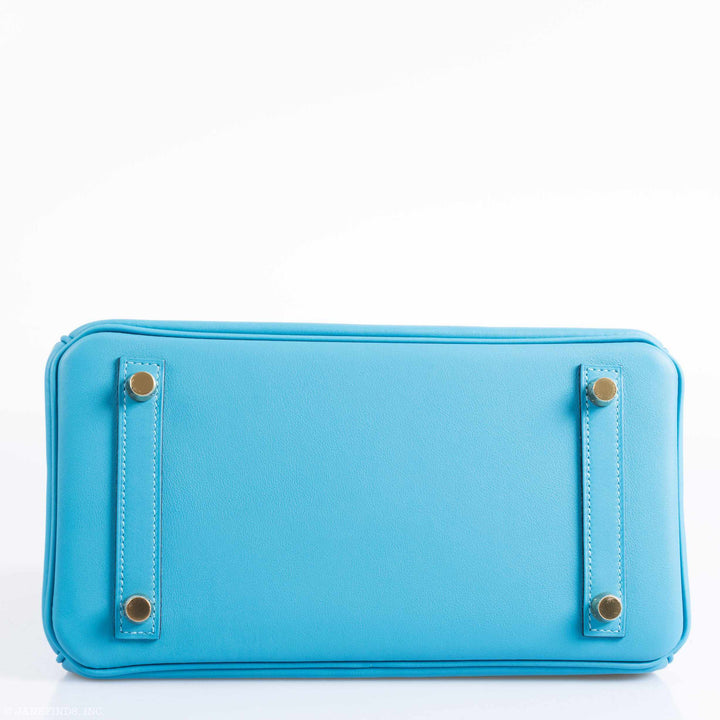 Hermès Birkin 25 Bleu Bleu du Nord Swift Gold Hardware