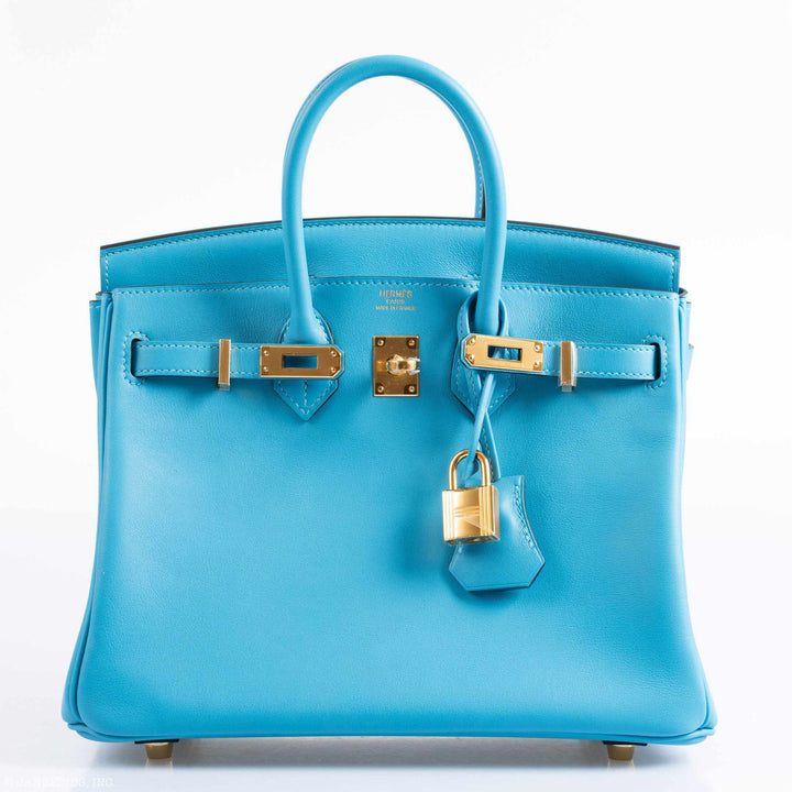 Hermès Birkin 25 Bleu Bleu du Nord Swift Gold Hardware