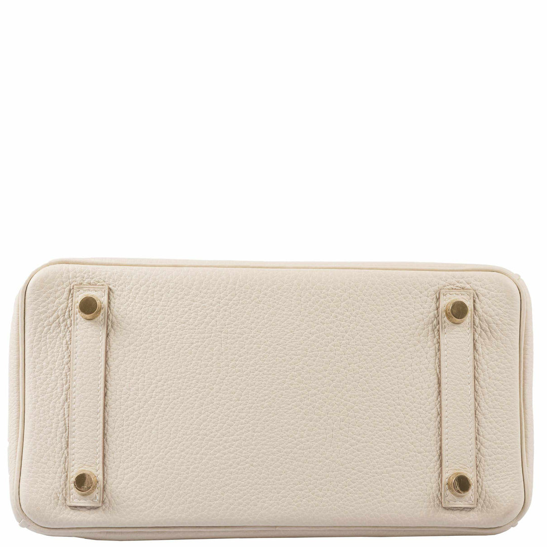 Hermès Birkin 25 Craie Togo Gold Hardware