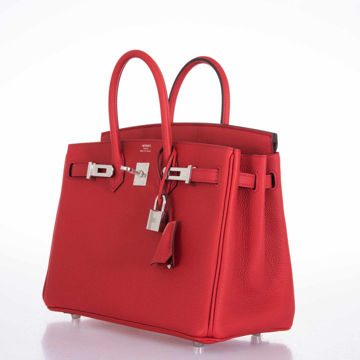Hermès Birkin 25 Geranium Togo Palladium Hardware