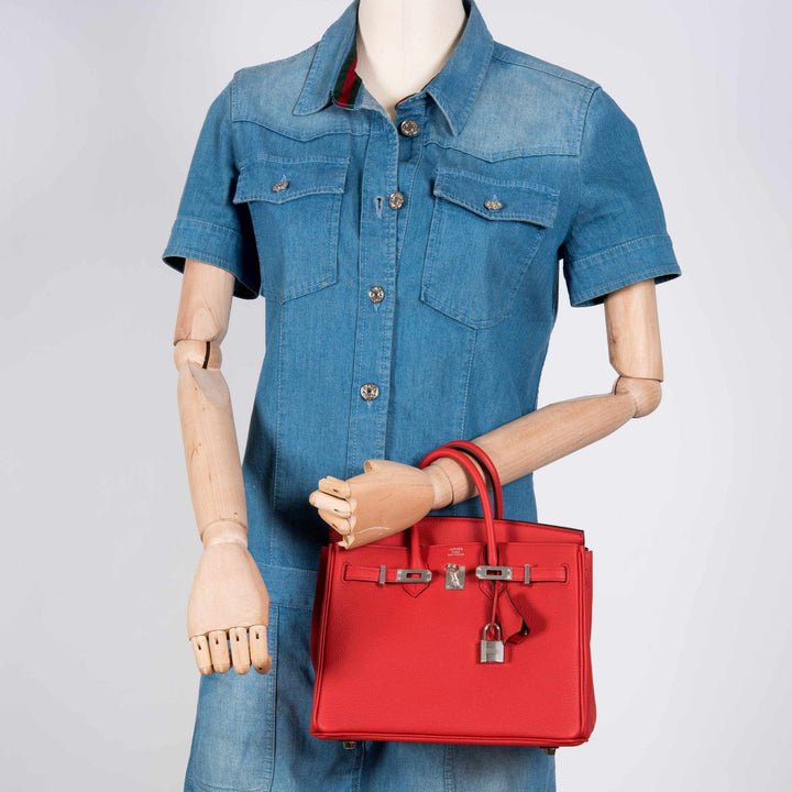Hermès Birkin 25 Geranium Togo Palladium Hardware