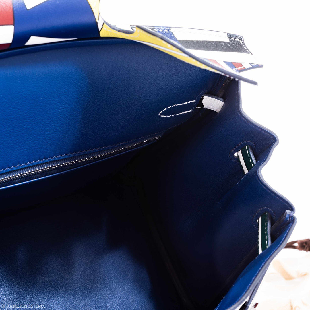 Hermès Birkin 25 "One Two Three And Away We Go!" Limited Edition By Nigel Peak Multicolor Swift Leather - 2018, C