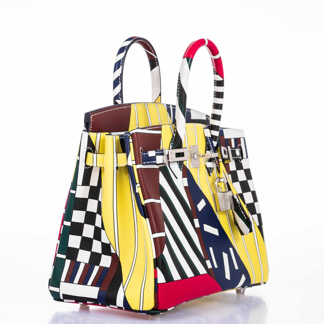 Hermès Birkin 25 "One Two Three And Away We Go!" Limited Edition By Nigel Peak Multicolor Swift Leather - 2018, C