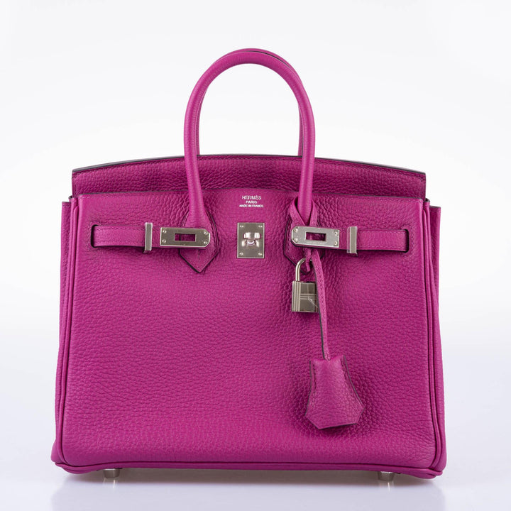 Hermès Birkin 25 Rose Pourpre Togo with Palladium Hardware - 2017, A