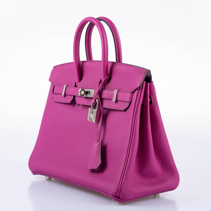 Hermès Birkin 25 Rose Pourpre Togo with Palladium Hardware - 2017, A