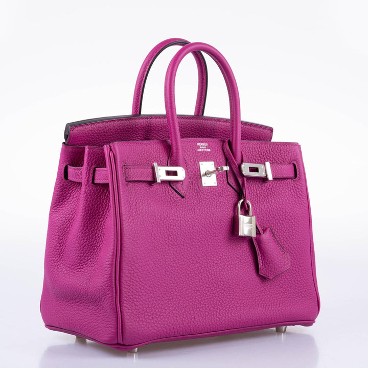 Hermès Birkin 25 Rose Pourpre Togo with Palladium Hardware - 2017, A