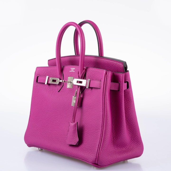 Hermès Birkin 25 Rose Pourpre Togo with Palladium Hardware - 2017, A