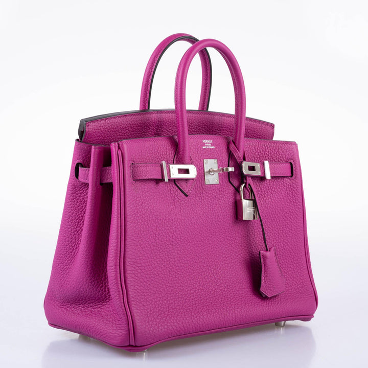 Hermès Birkin 25 Rose Pourpre Togo with Palladium Hardware - 2017, A
