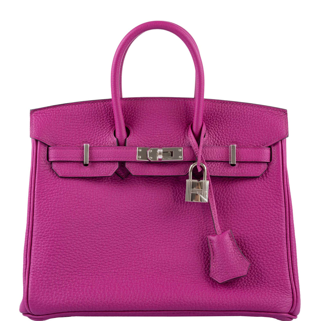 Hermès Birkin 25 Rose Pourpre Togo with Palladium Hardware - 2017, A