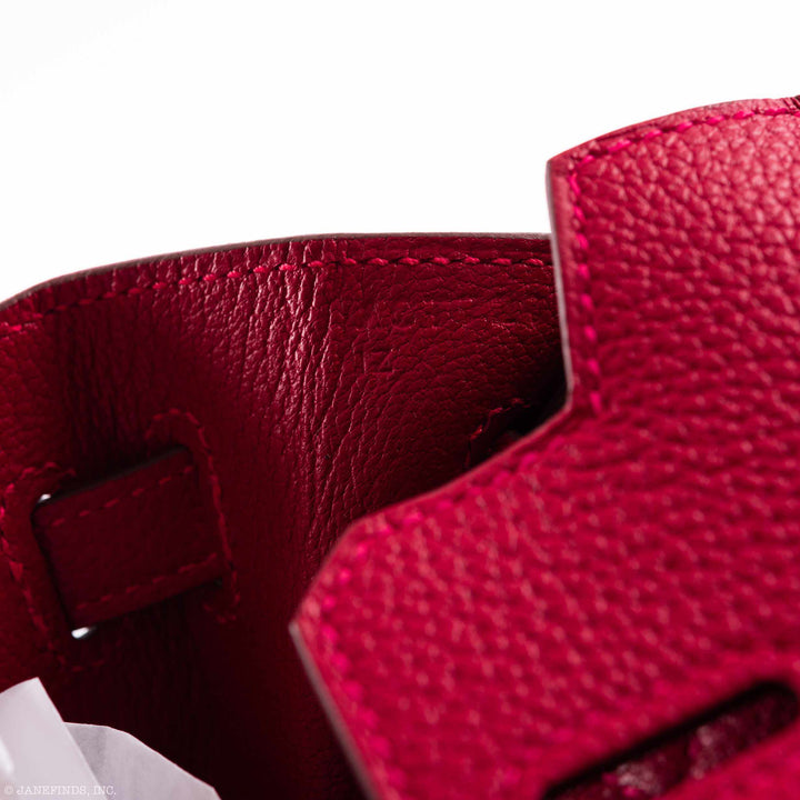 Hermès Birkin 25 Rouge Vif Togo Gold Hardware