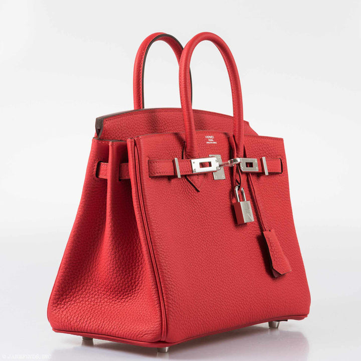 Hermès Birkin 25 Rouge de Coeur Togo Palladium Hardware