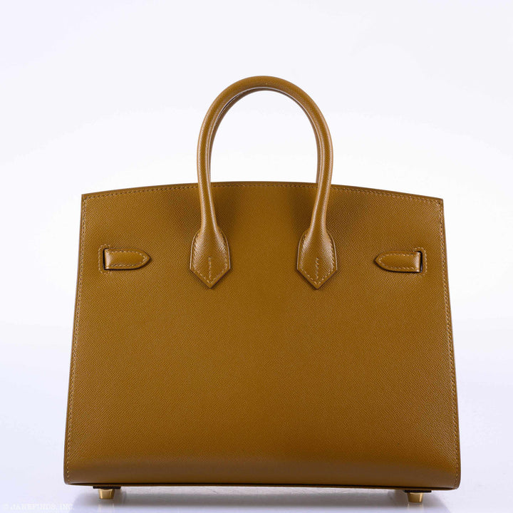 Hermès Birkin 25 Sellier Bronze Dore Madame Grain Gold Hardware