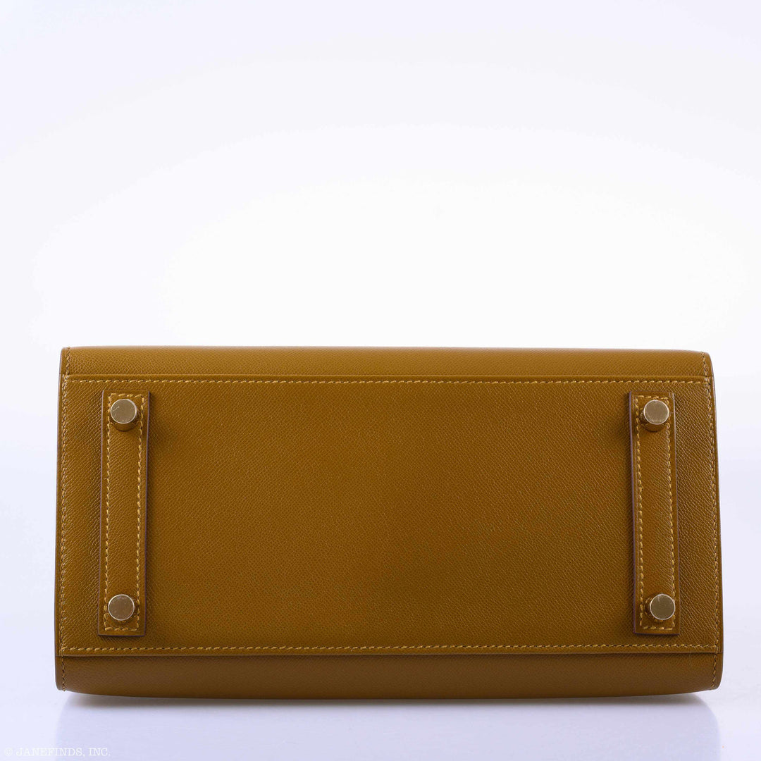 Hermès Birkin 25 Sellier Bronze Dore Madame Grain Gold Hardware