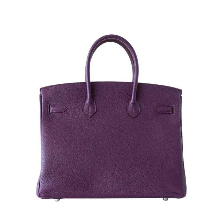 Hermès Birkin 35 Cassis Purple Fjord Bag