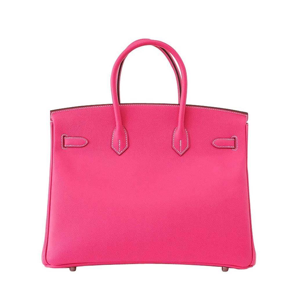 Hermès Birkin 35 Rose Tyrien Pink Bag PHW