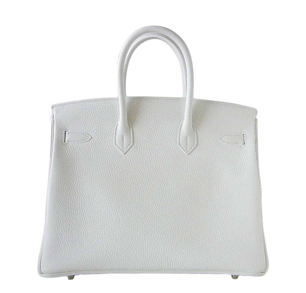 Hermès Birkin 35 White Club Bag PHW