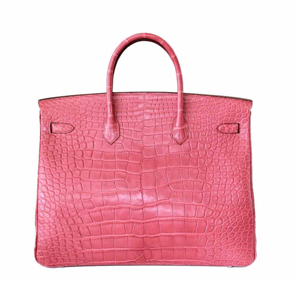 Hermès Birkin 40 Boise de Rose Alligator Bag