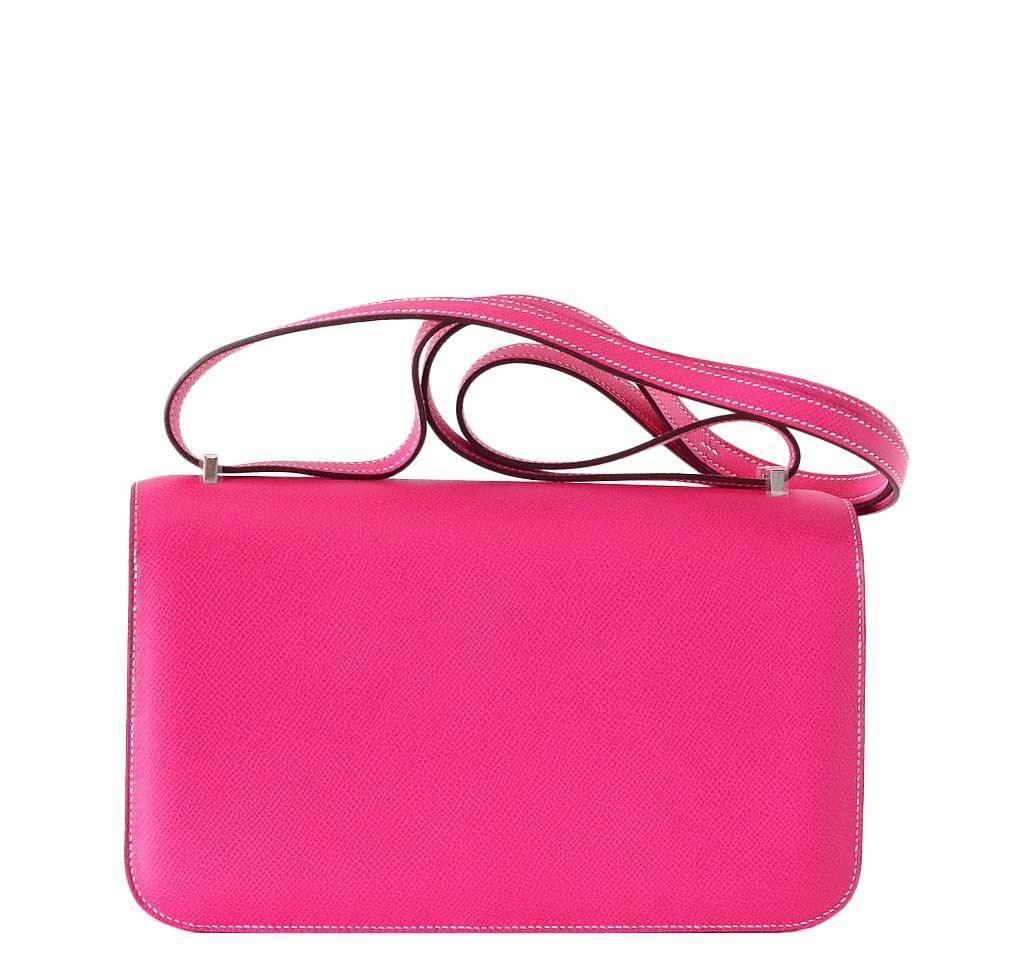 Hermès Constance Elan Rose Tyrien Bag