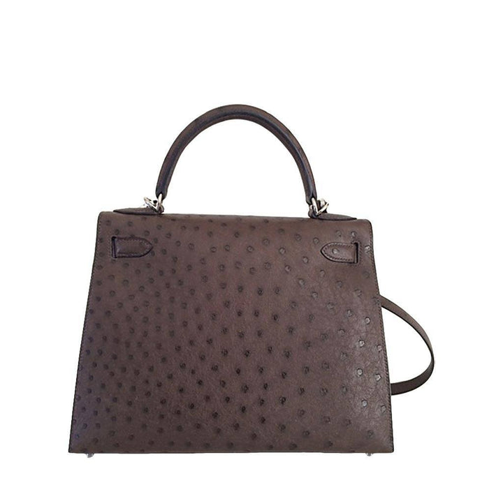 Hermès Kelly 28 Sellier Marron Palladium Hardware