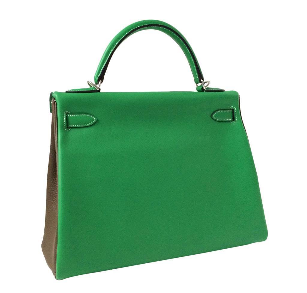 Hermès Kelly 32 Tri-Color Ostrich Bag Limited Edition