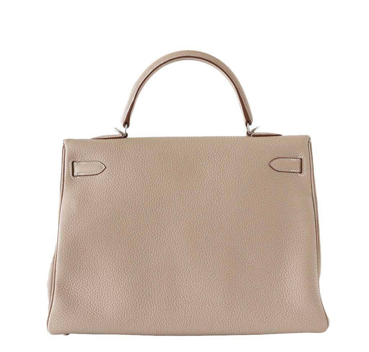 Hermès Kelly 35 Argile Supple Bag PHW