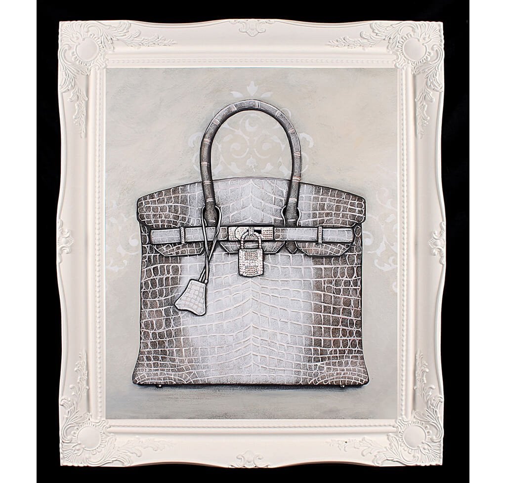 Large Limited Edition Himalayan Hermès Birkin Giclée