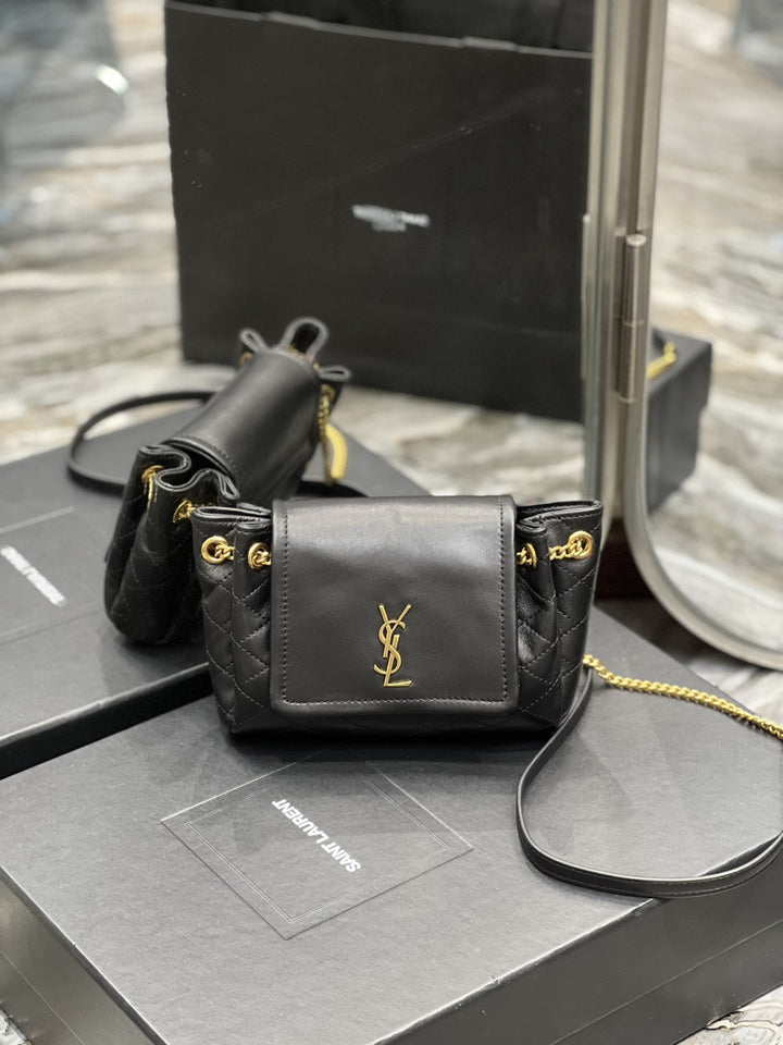 YSL Mini Nolita In original Lambskin Bag
