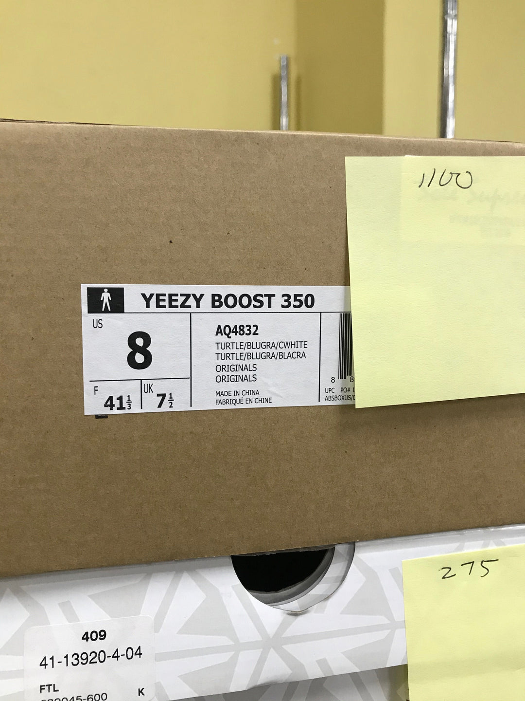 YEEZY BOOST 350 TURTLE DOVE - SIZE 8 (WORN)