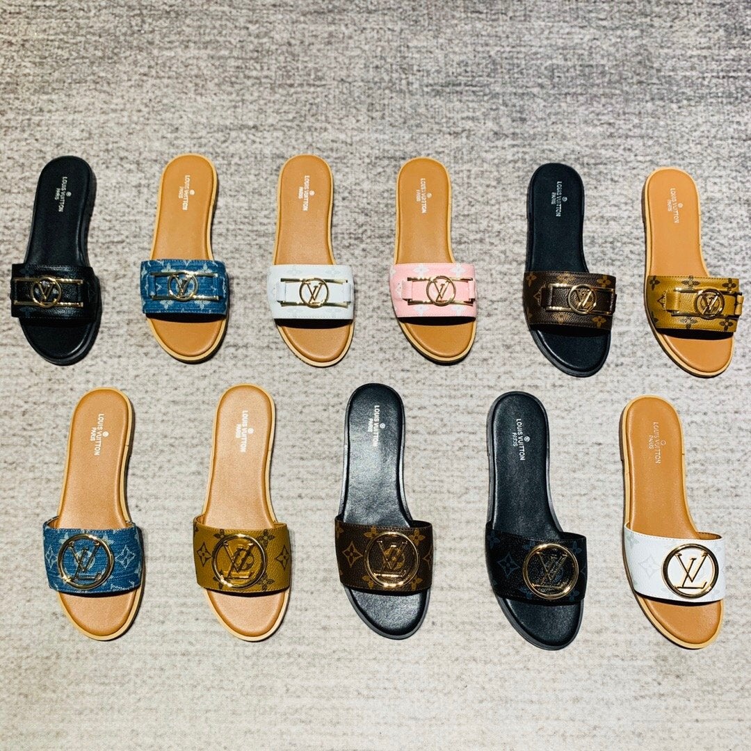 women leather flat shoes slipper , size 35-41 , with box, SS50