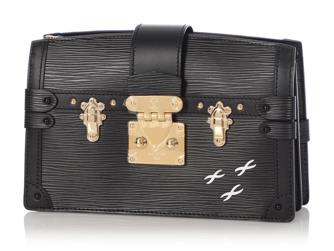 L*V Black Epi Trunk Clutch