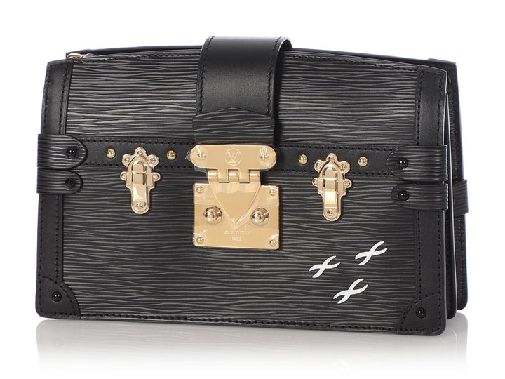 L*V Black Epi Trunk Clutch