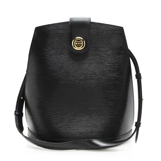Louis Vuitton Vintage Black Epi Leather Cluny MM Shoulder Bag