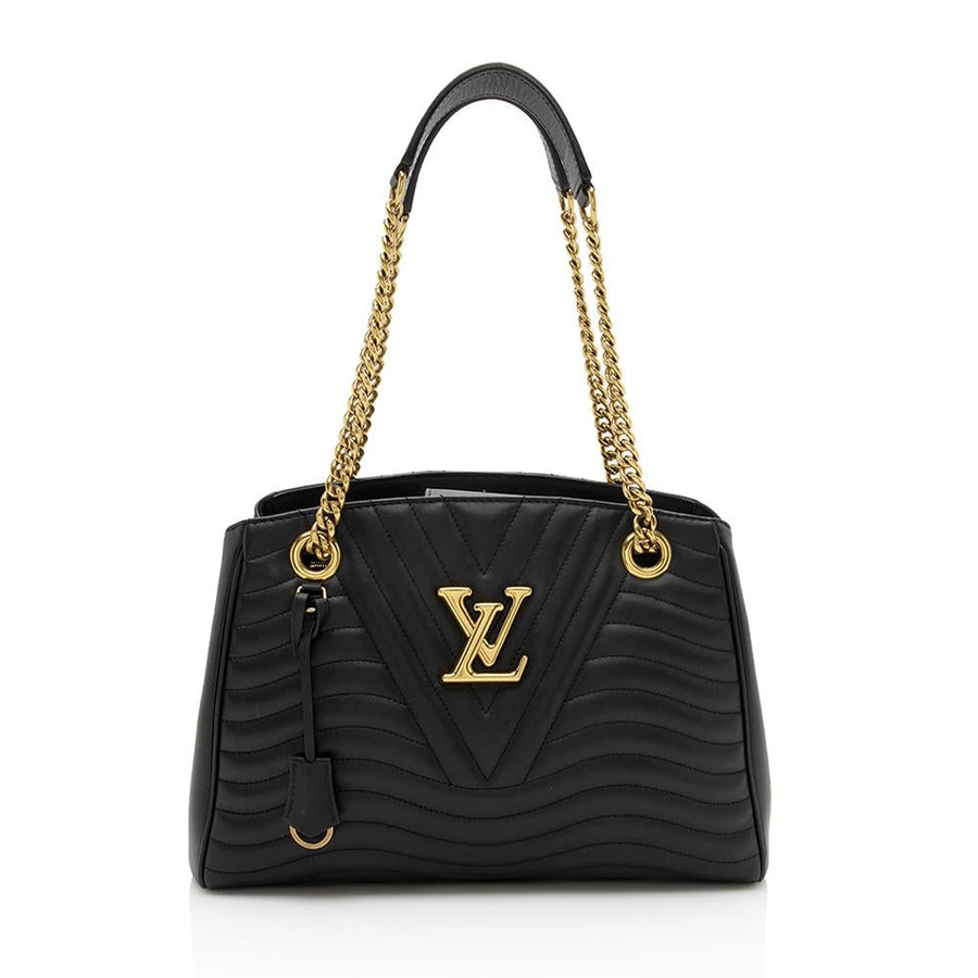 Louis Vuitton Calfskin New Wave Chain Tote (SHF-11783)