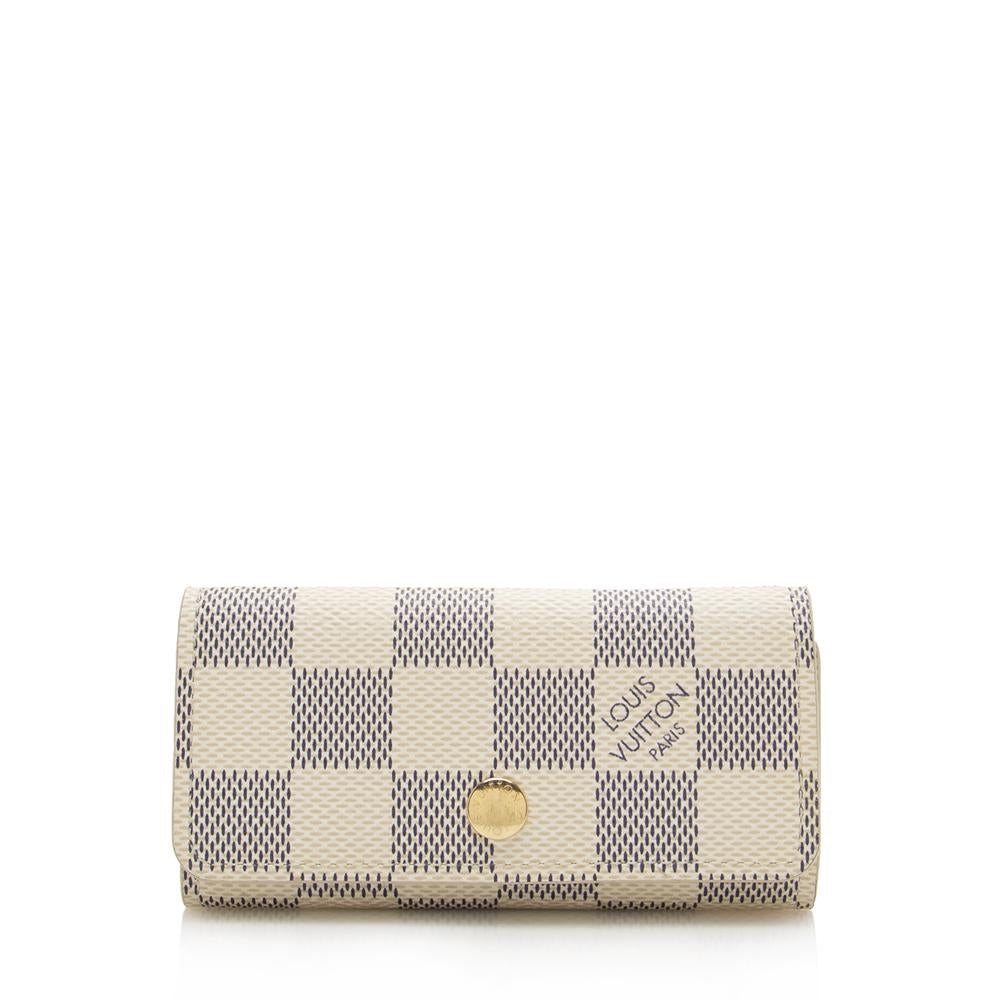 L*V Damier Azur 4 Key Holder (SHF-14016)