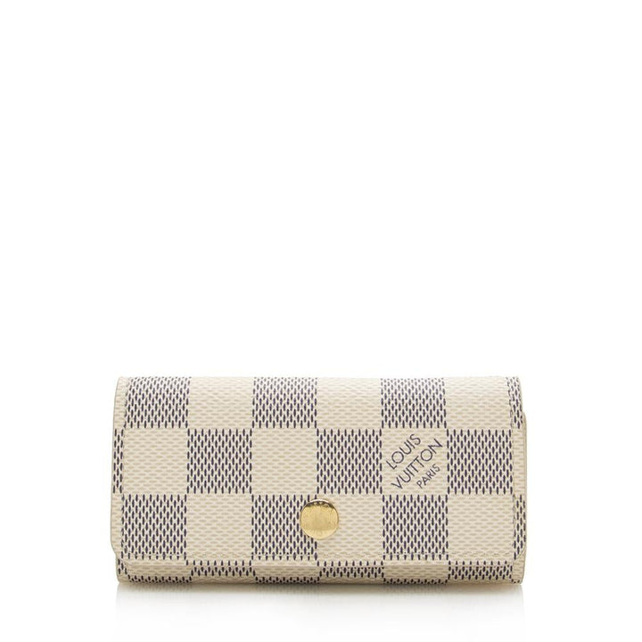 L*V Damier Azur 4 Key Holder (SHF-14016)